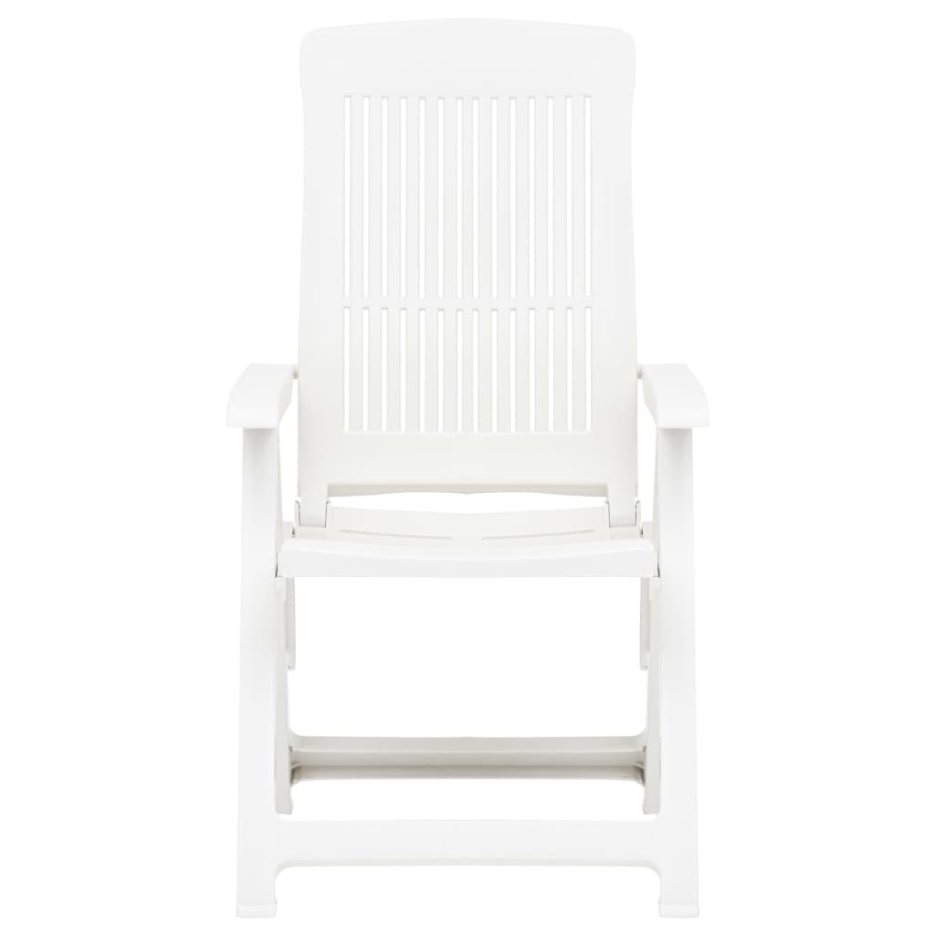 Tuinstoelen Verstelbaar Kunststof Wit