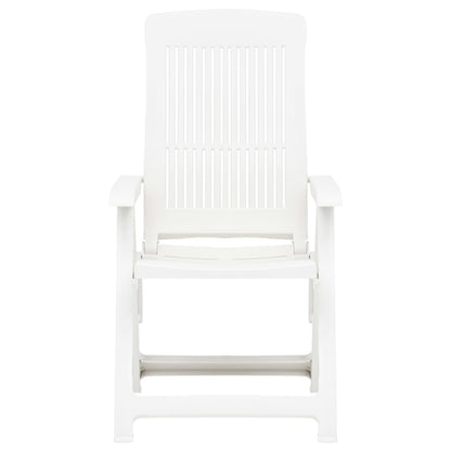 Tuinstoelen Verstelbaar Kunststof Wit