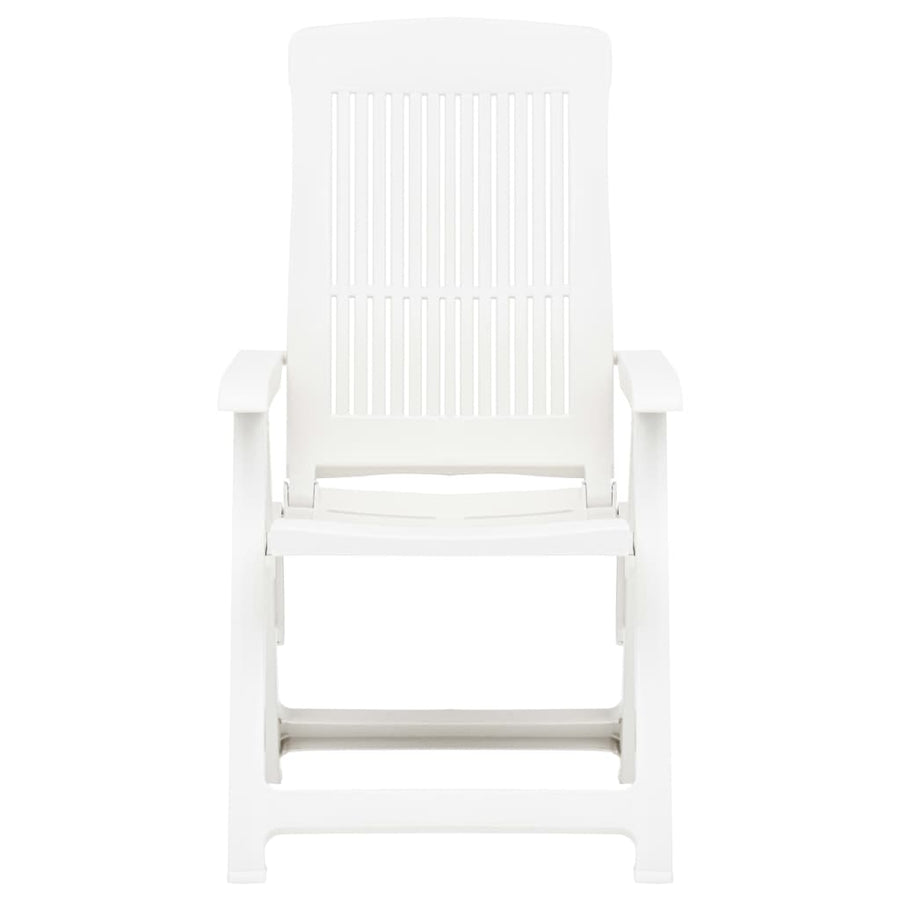 Tuinstoelen Verstelbaar Kunststof Wit