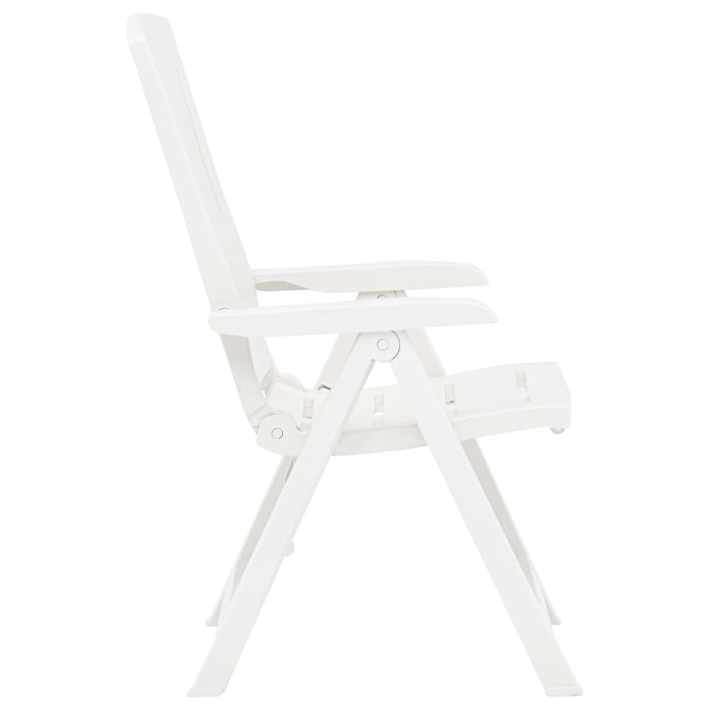 Tuinstoelen Verstelbaar Kunststof Wit
