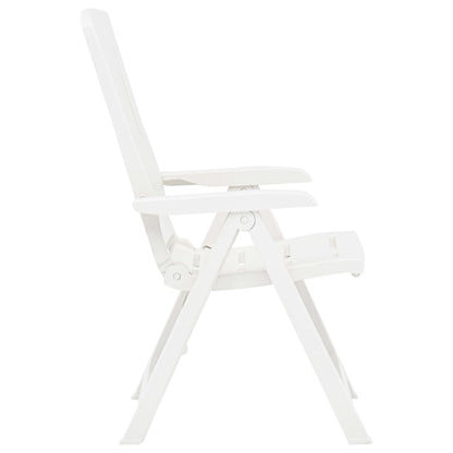 Tuinstoelen Verstelbaar Kunststof Wit