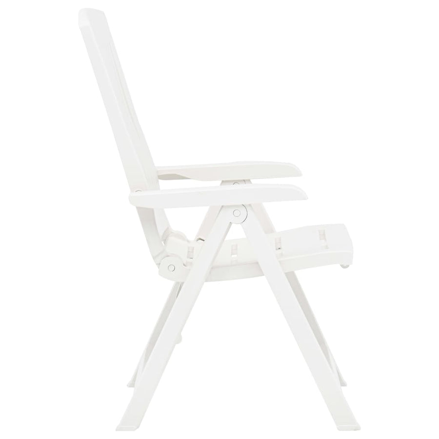 Tuinstoelen Verstelbaar Kunststof Wit