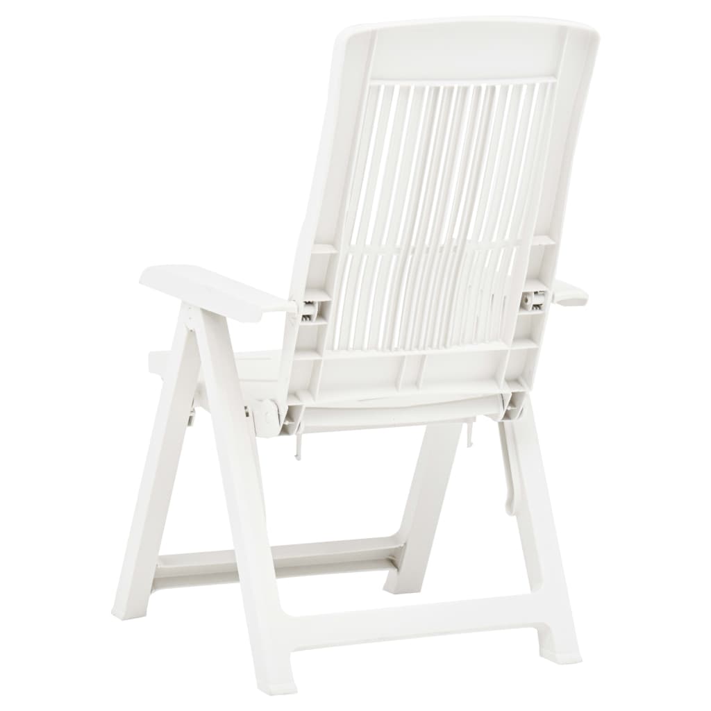 Tuinstoelen Verstelbaar Kunststof Wit