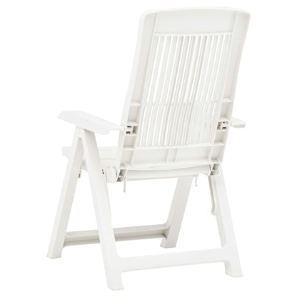 Tuinstoelen Verstelbaar Kunststof Wit