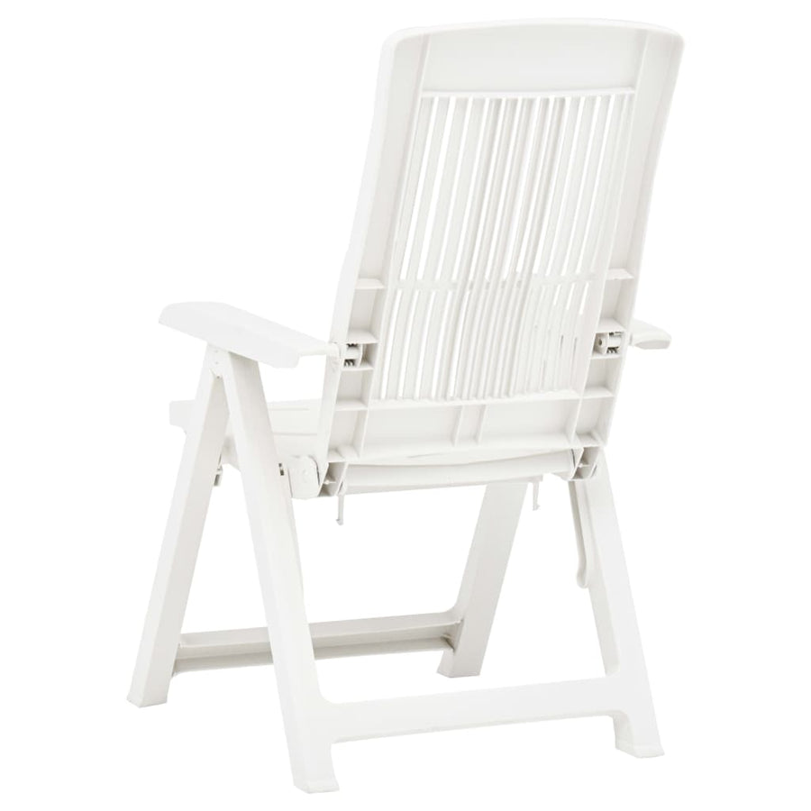 Tuinstoelen Verstelbaar Kunststof Wit