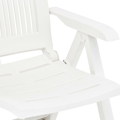Tuinstoelen Verstelbaar Kunststof Wit