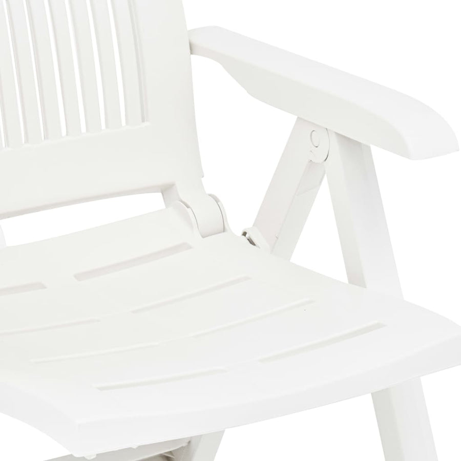 Tuinstoelen Verstelbaar Kunststof Wit