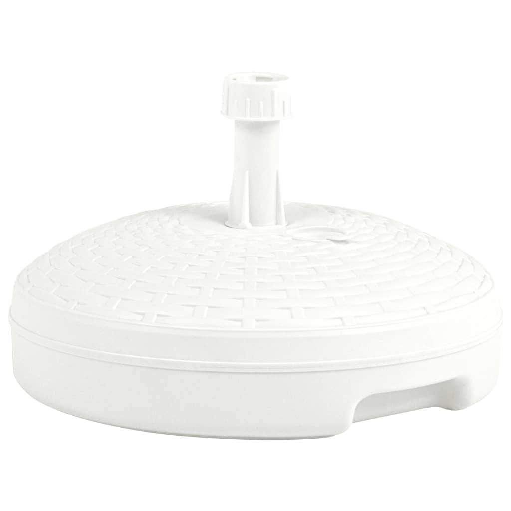 Parasolvoet Gevuld Met Zand/Water 20 L Kunststof Rattan Wit
