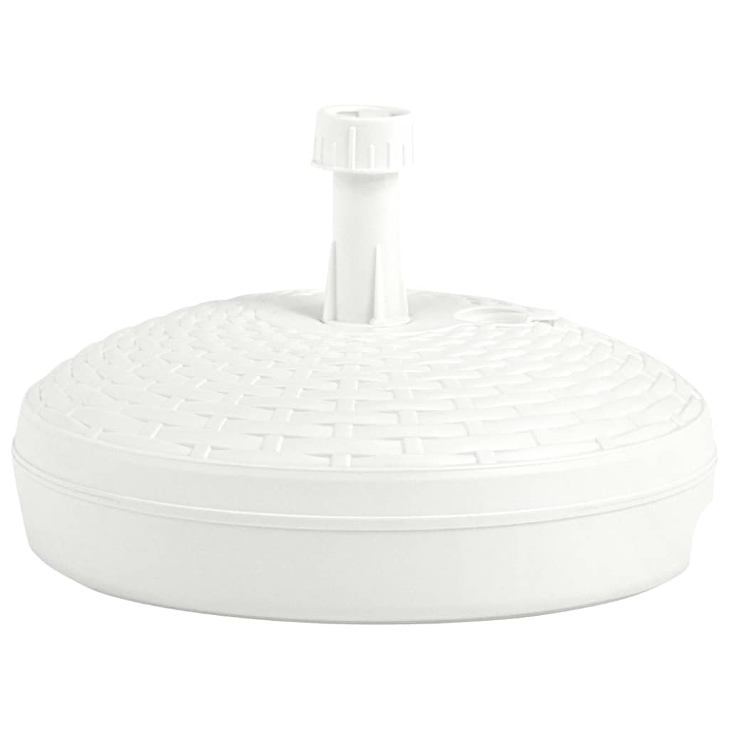 Parasolvoet Gevuld Met Zand/Water 20 L Kunststof Rattan Wit