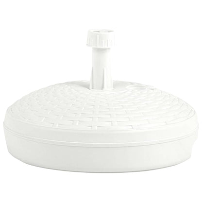 Parasolvoet Gevuld Met Zand/Water 20 L Kunststof Rattan Wit