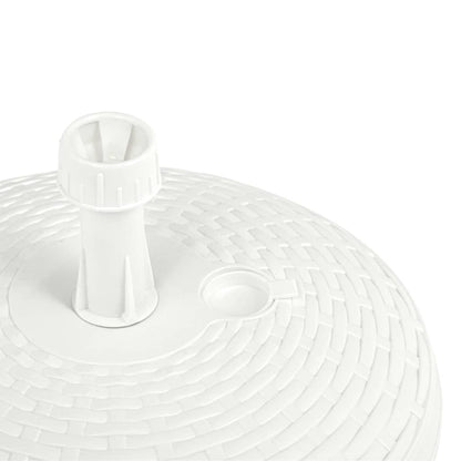 Parasolvoet Gevuld Met Zand/Water 20 L Kunststof Rattan Wit