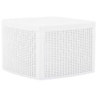 Side table 54x54x36.5 cm plastic white