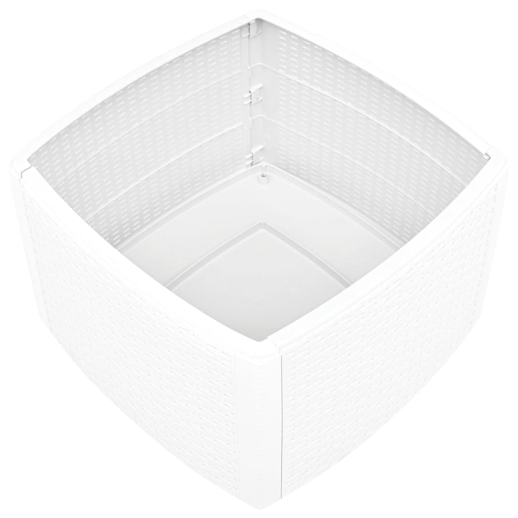 Bijzettafel 54X54X36,5 Cm Kunststof Wit