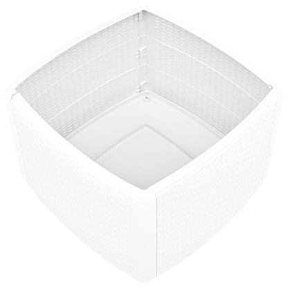 Bijzettafel 54X54X36,5 Cm Kunststof Wit