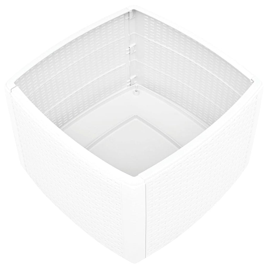 Bijzettafel 54X54X36,5 Cm Kunststof Wit
