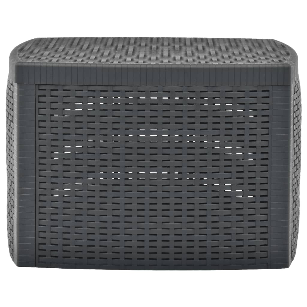 Bijzettafel 54X54X36,5 Cm Kunststof Antraciet