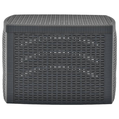 Bijzettafel 54X54X36,5 Cm Kunststof Antraciet