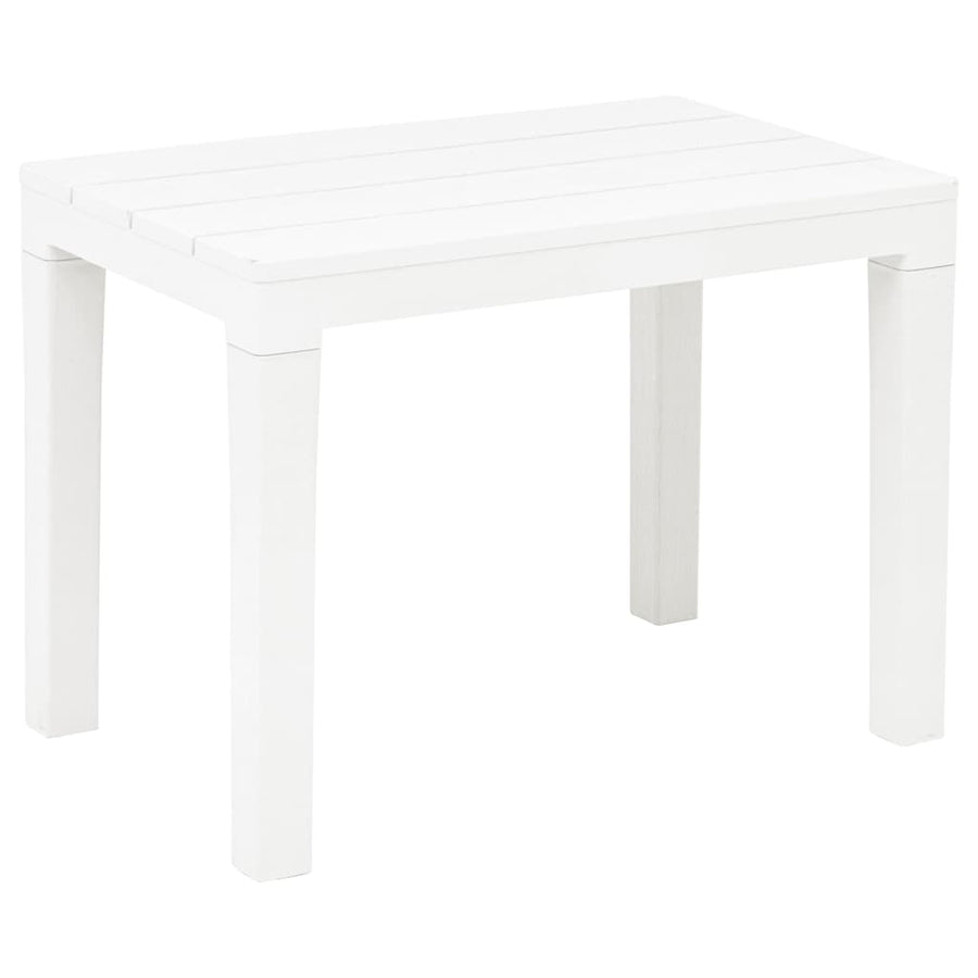 Tuintafel Met 2 Banken Kunststof Wit