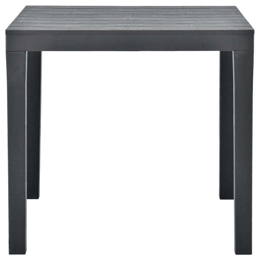 Tuintafel Met 2 Banken Kunststof Antraciet