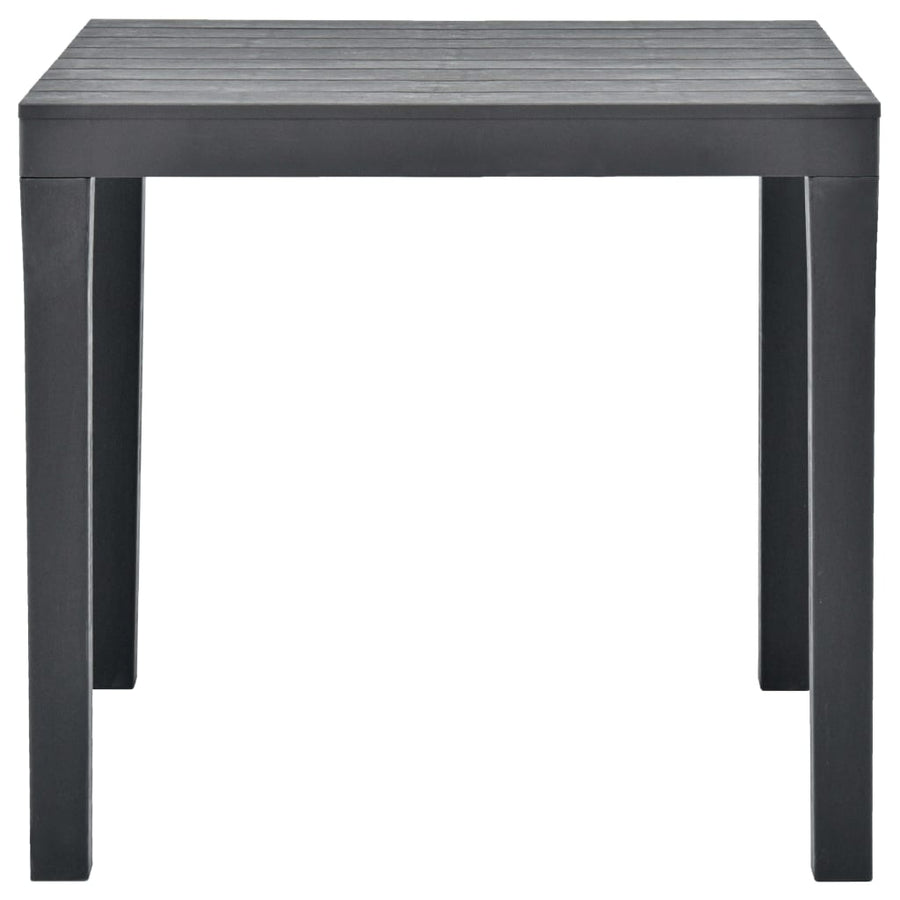 Tuintafel Met 2 Banken Kunststof Antraciet