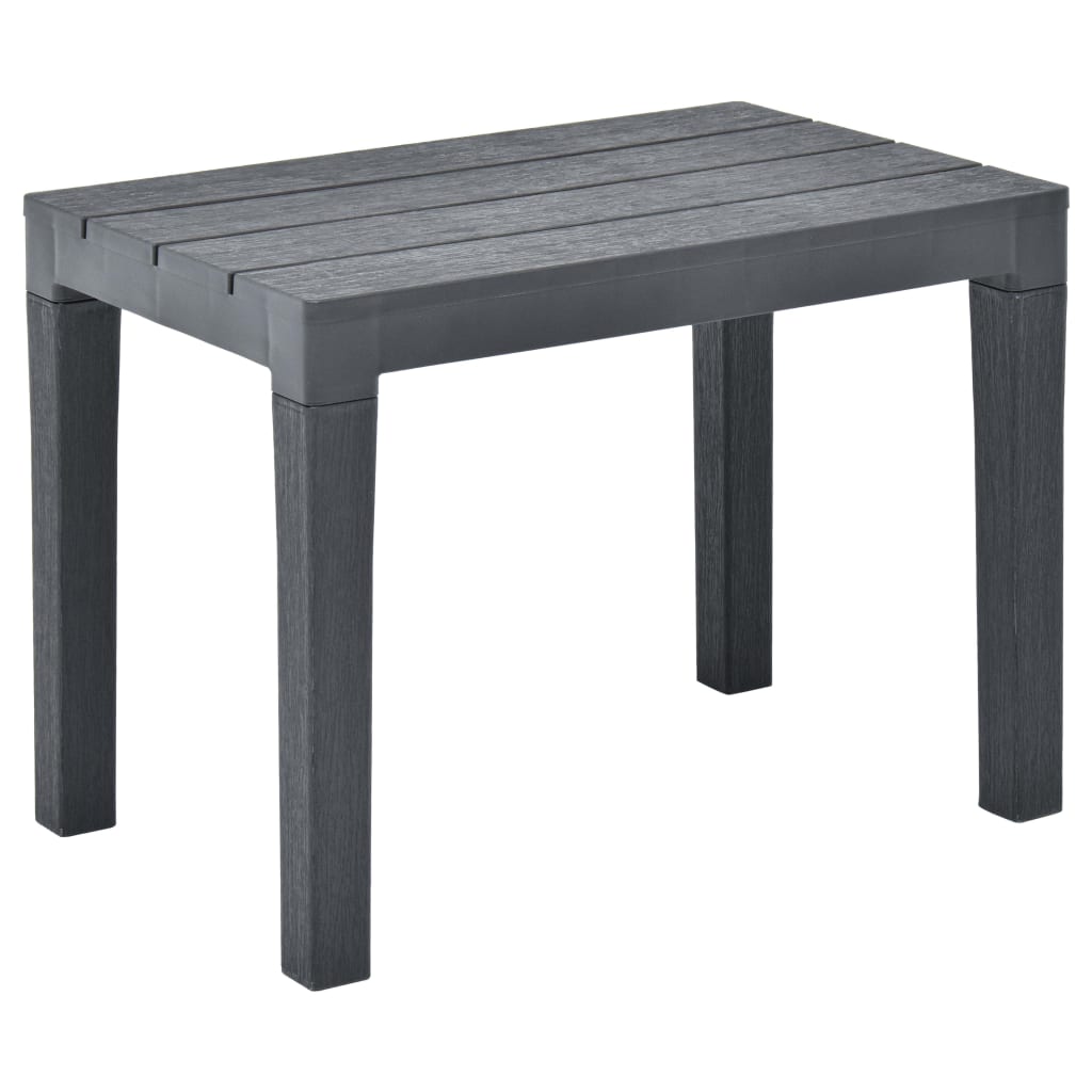 Tuintafel Met 2 Banken Kunststof Antraciet
