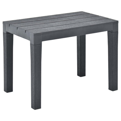 Tuintafel Met 2 Banken Kunststof Antraciet