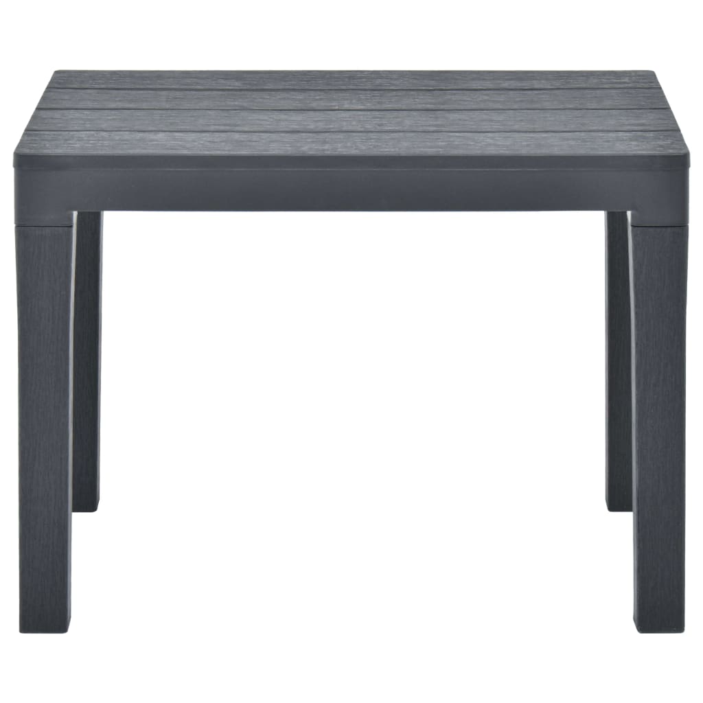Tuintafel Met 2 Banken Kunststof Antraciet