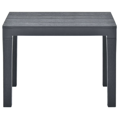 Tuintafel Met 2 Banken Kunststof Antraciet