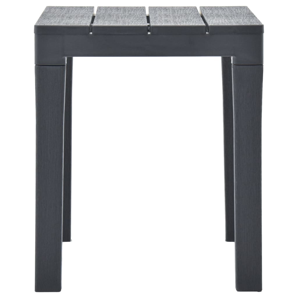 Tuintafel Met 2 Banken Kunststof Antraciet