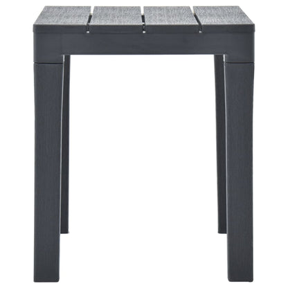 Tuintafel Met 2 Banken Kunststof Antraciet