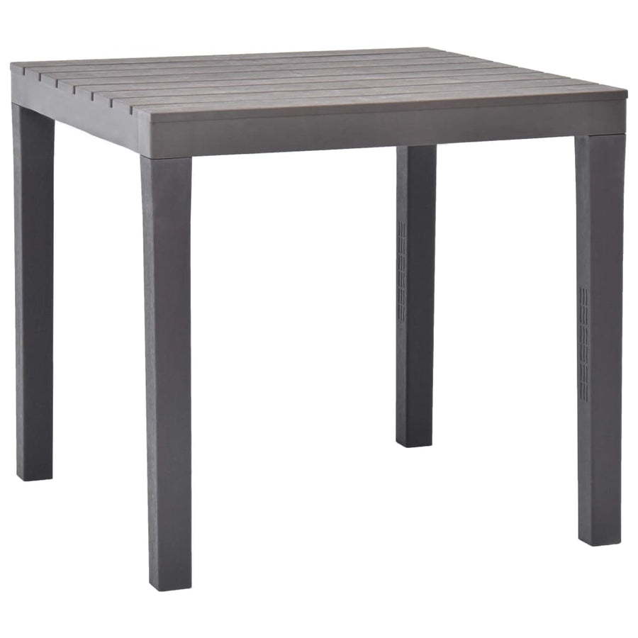 Tuintafel Met 2 Banken Kunststof Bruin