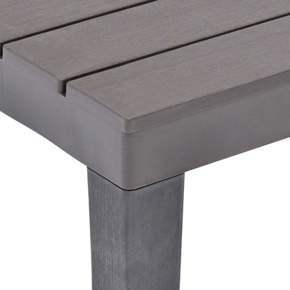 Tuintafel Met 2 Banken Kunststof Bruin