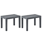 Garden benches 2 pcs plastic anthracite