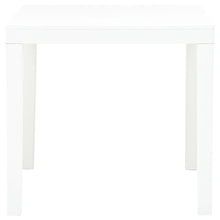 Tuintafel 78X78X72 Cm Kunststof Wit