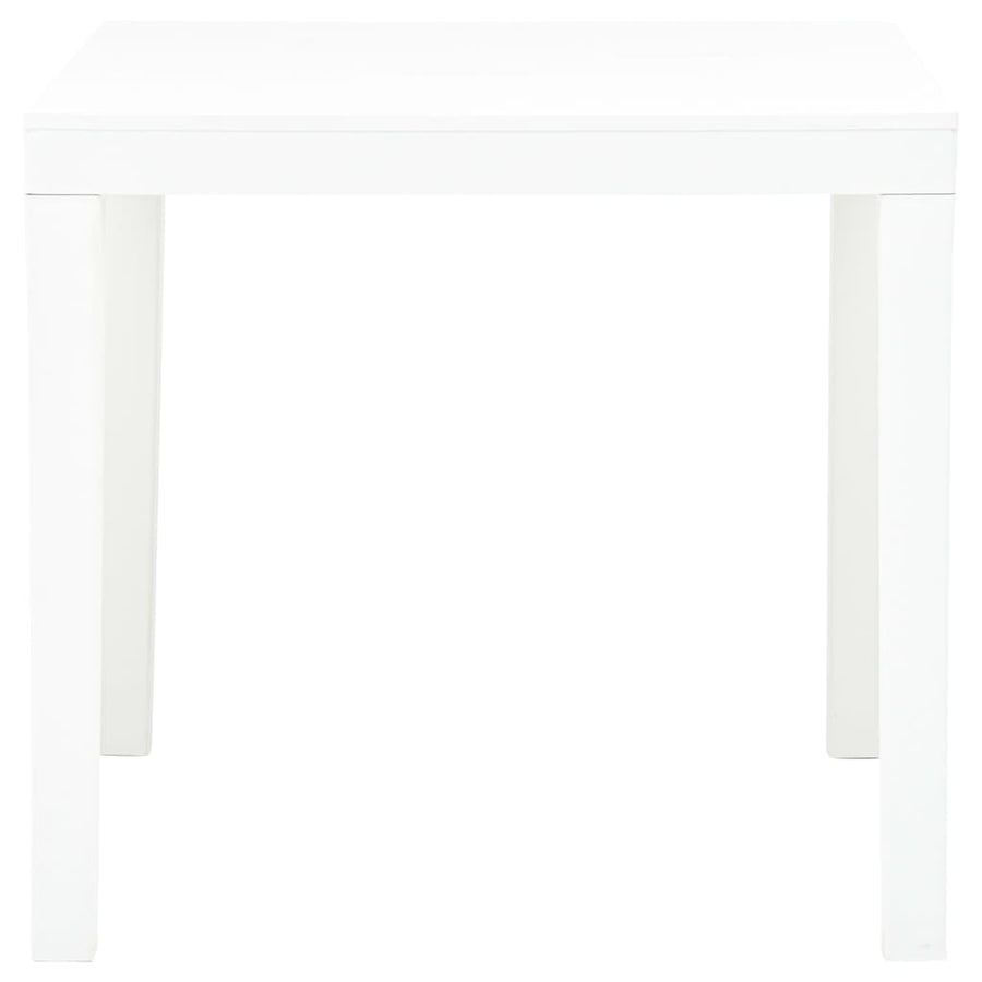 Tuintafel 78X78X72 Cm Kunststof Wit