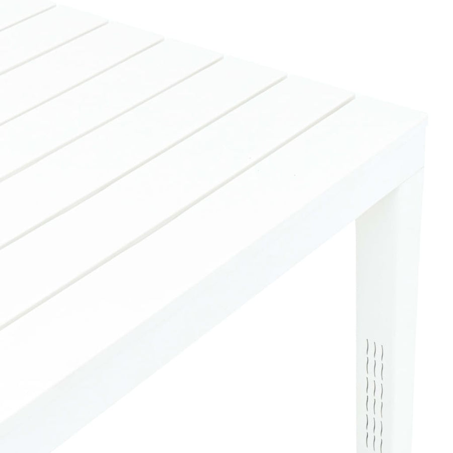 Tuintafel 78X78X72 Cm Kunststof Wit