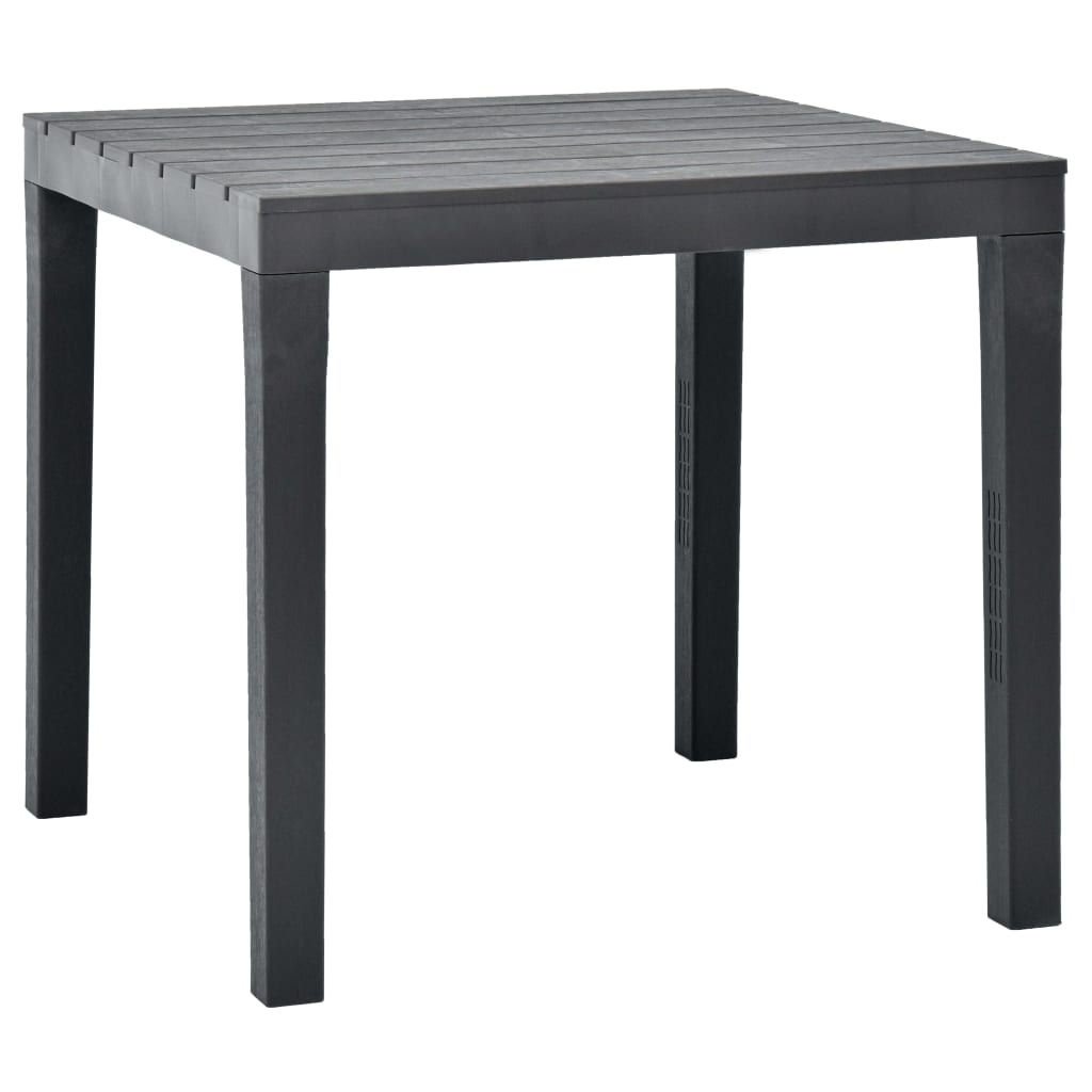 Tuintafel 78X78X72 Cm Kunststof Antraciet