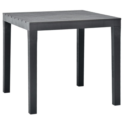 Tuintafel 78X78X72 Cm Kunststof Antraciet