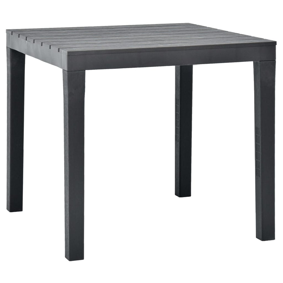 Tuintafel 78X78X72 Cm Kunststof Antraciet