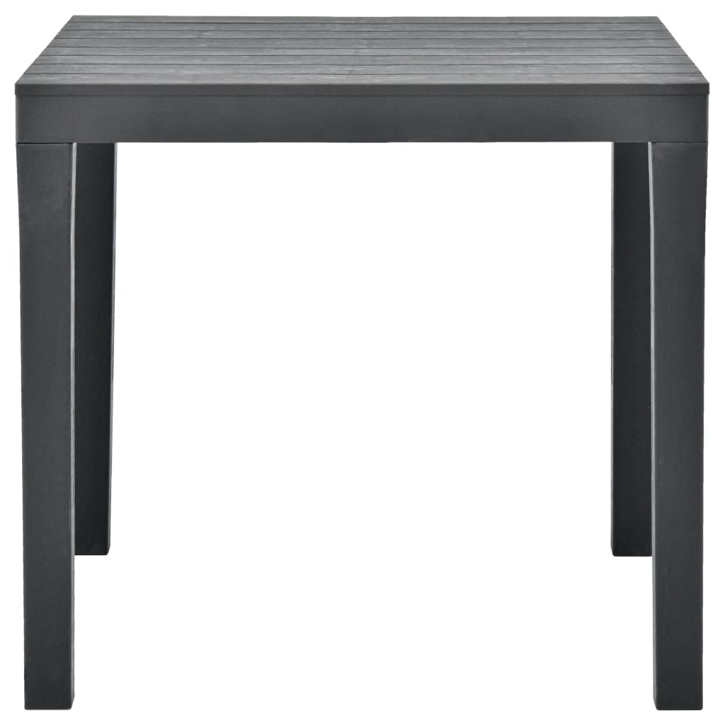 Tuintafel 78X78X72 Cm Kunststof Antraciet