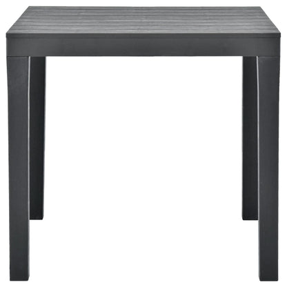 Tuintafel 78X78X72 Cm Kunststof Antraciet