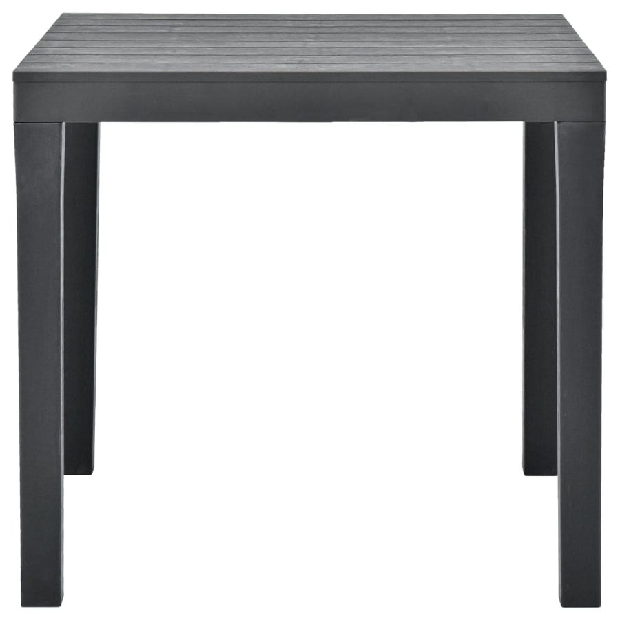 Tuintafel 78X78X72 Cm Kunststof Antraciet