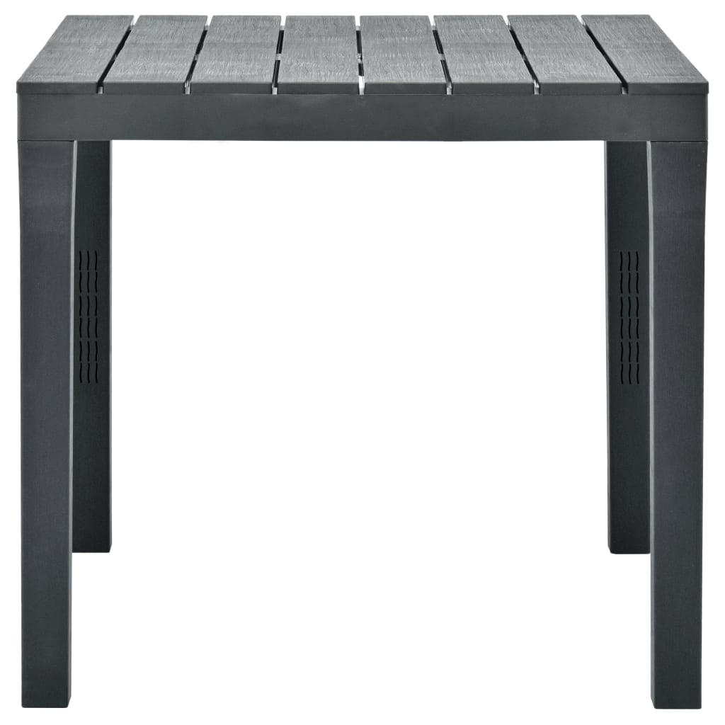 Tuintafel 78X78X72 Cm Kunststof Antraciet