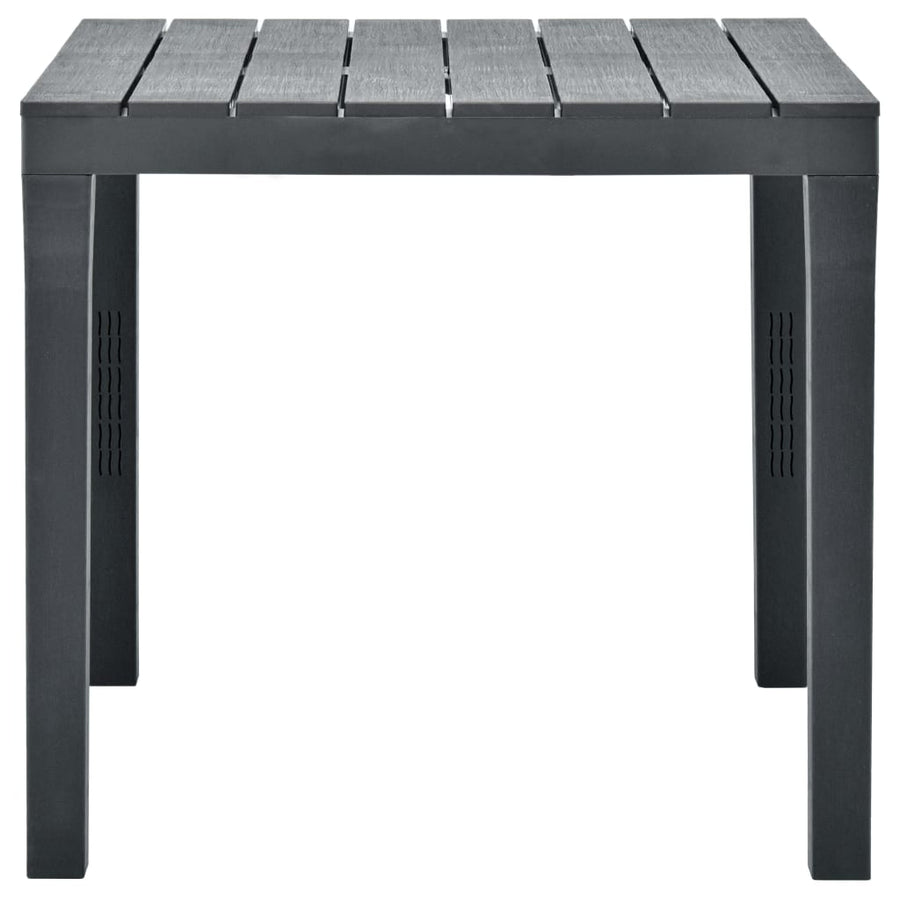 Tuintafel 78X78X72 Cm Kunststof Antraciet