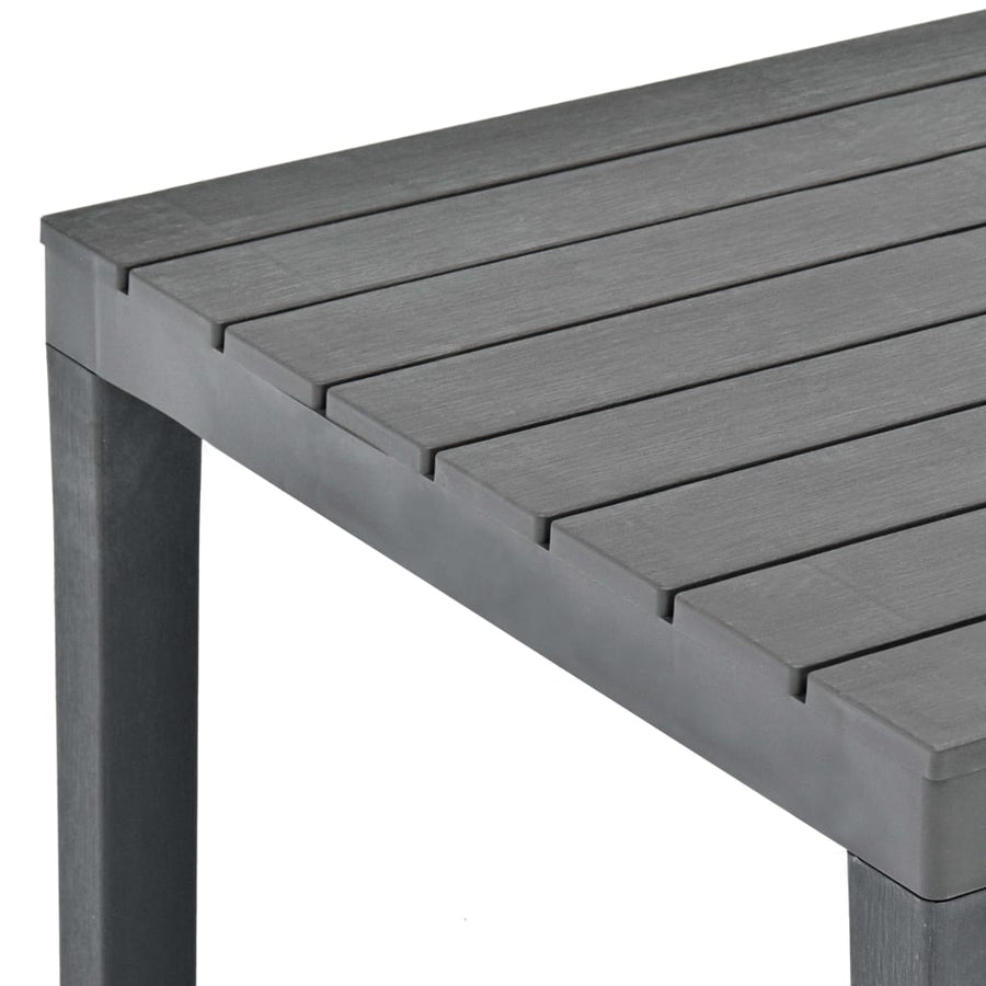 Tuintafel 78X78X72 Cm Kunststof Antraciet