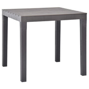 Garden table 78x78x72 cm plastic mocha