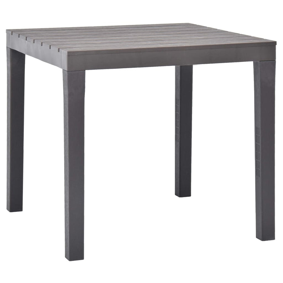 Tuintafel 78X78X72 Cm Kunststof Mokka