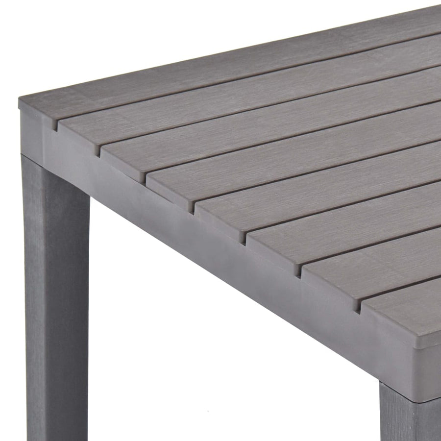 Tuintafel 78X78X72 Cm Kunststof Mokka
