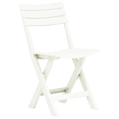 Tuinstoelen Inklapbaar Kunststof Wit