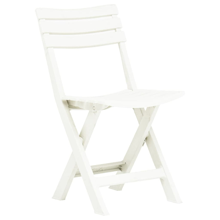 Tuinstoelen Inklapbaar Kunststof Wit
